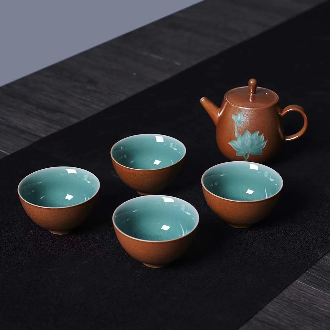 Double Glazed Purity Tea Set – Jade Caledon